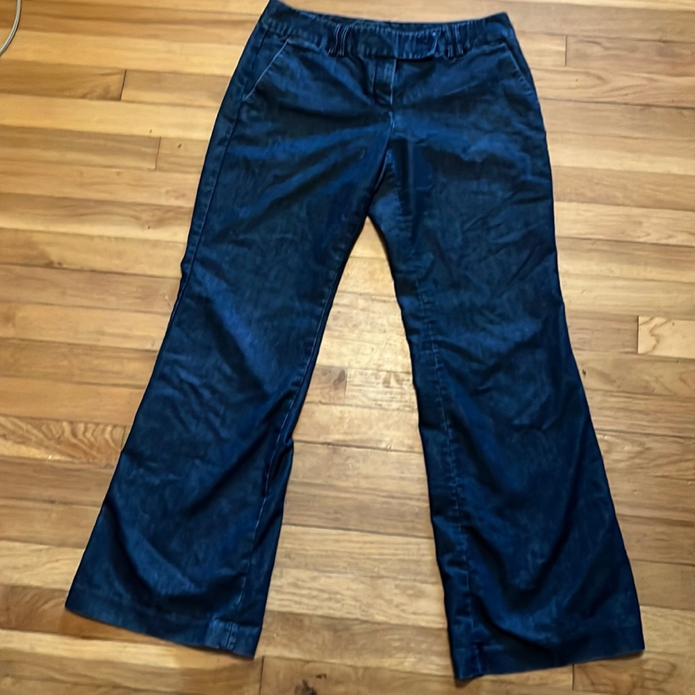 EXPRESS EDITOR Women's Dark Blue Size 8 JEANS Wide Leg Trousers